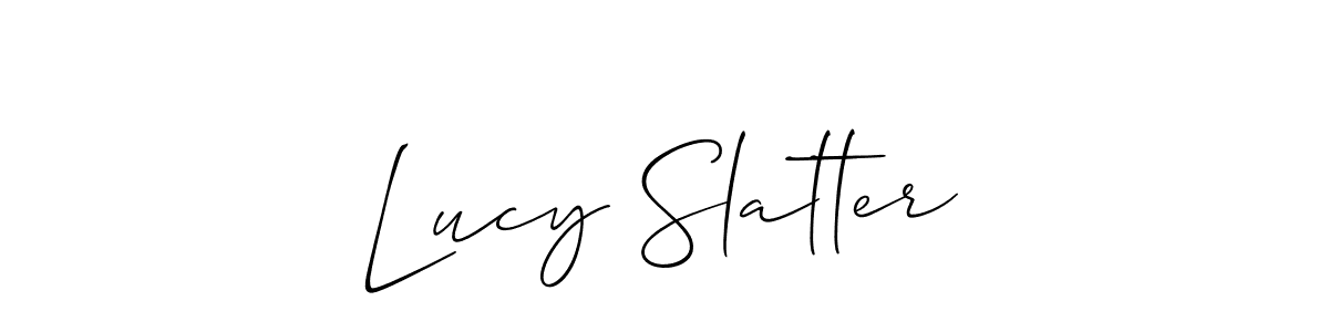 You can use this online signature creator to create a handwritten signature for the name Lucy Slatter. This is the best online autograph maker. Lucy Slatter signature style 2 images and pictures png