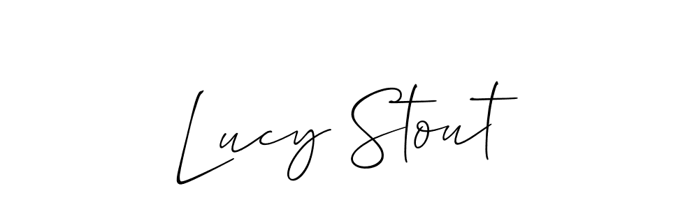 Also we have Lucy Stout name is the best signature style. Create professional handwritten signature collection using Allison_Script autograph style. Lucy Stout signature style 2 images and pictures png