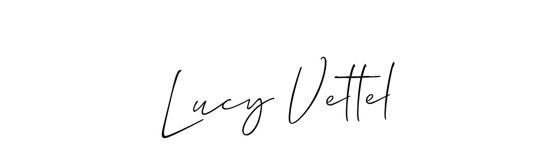 Also You can easily find your signature by using the search form. We will create Lucy Vettel name handwritten signature images for you free of cost using Allison_Script sign style. Lucy Vettel signature style 2 images and pictures png