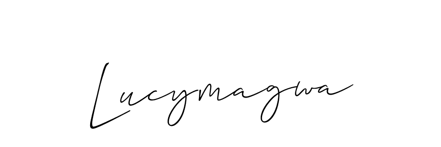Once you've used our free online signature maker to create your best signature Allison_Script style, it's time to enjoy all of the benefits that Lucymagwa name signing documents. Lucymagwa signature style 2 images and pictures png