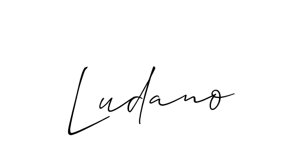 How to make Ludano name signature. Use Allison_Script style for creating short signs online. This is the latest handwritten sign. Ludano signature style 2 images and pictures png