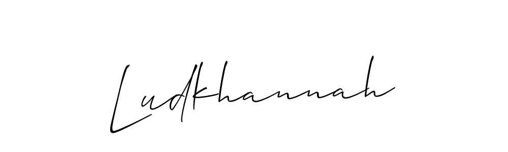 Also we have Ludkhannah name is the best signature style. Create professional handwritten signature collection using Allison_Script autograph style. Ludkhannah signature style 2 images and pictures png