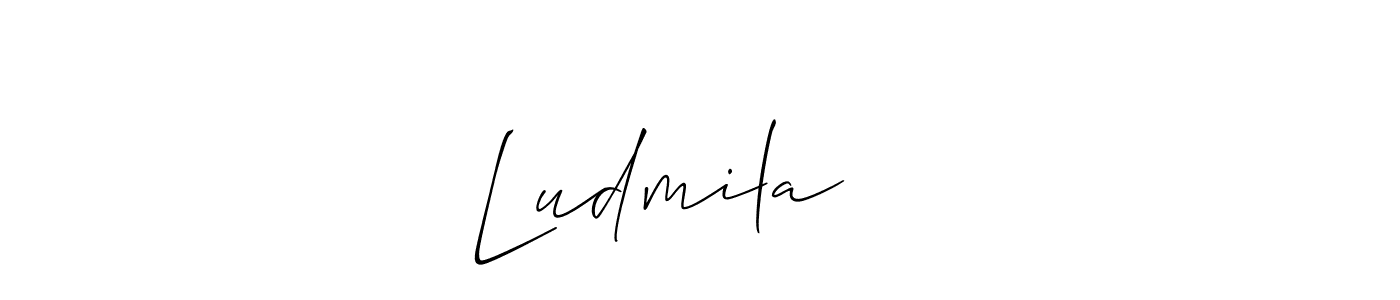 This is the best signature style for the Ludmila ♥️ name. Also you like these signature font (Allison_Script). Mix name signature. Ludmila ♥️ signature style 2 images and pictures png