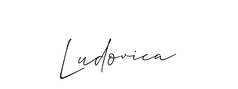 Make a short Ludovica signature style. Manage your documents anywhere anytime using Allison_Script. Create and add eSignatures, submit forms, share and send files easily. Ludovica signature style 2 images and pictures png