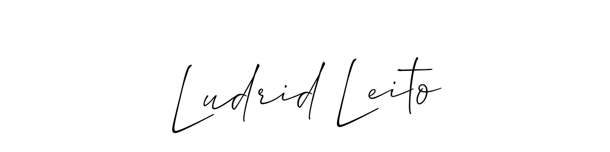 You can use this online signature creator to create a handwritten signature for the name Ludrid Leito. This is the best online autograph maker. Ludrid Leito signature style 2 images and pictures png