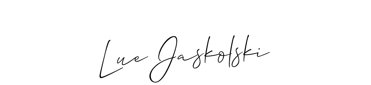 Design your own signature with our free online signature maker. With this signature software, you can create a handwritten (Allison_Script) signature for name Lue Jaskolski. Lue Jaskolski signature style 2 images and pictures png