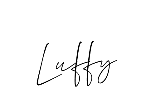 The best way (Allison_Script) to make a short signature is to pick only two or three words in your name. The name Luffy include a total of six letters. For converting this name. Luffy signature style 2 images and pictures png