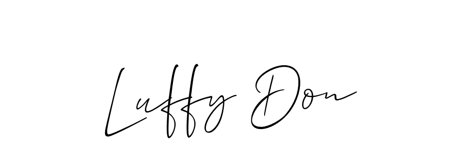 Also we have Luffy Don name is the best signature style. Create professional handwritten signature collection using Allison_Script autograph style. Luffy Don signature style 2 images and pictures png