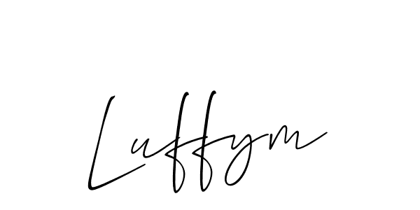 Also we have Luffym name is the best signature style. Create professional handwritten signature collection using Allison_Script autograph style. Luffym signature style 2 images and pictures png