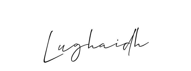 How to make Lughaidh signature? Allison_Script is a professional autograph style. Create handwritten signature for Lughaidh name. Lughaidh signature style 2 images and pictures png