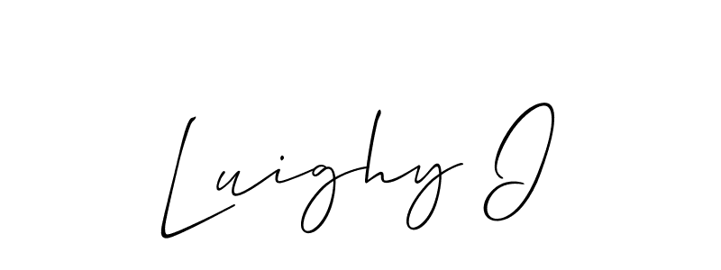 You can use this online signature creator to create a handwritten signature for the name Luighy I. This is the best online autograph maker. Luighy I signature style 2 images and pictures png
