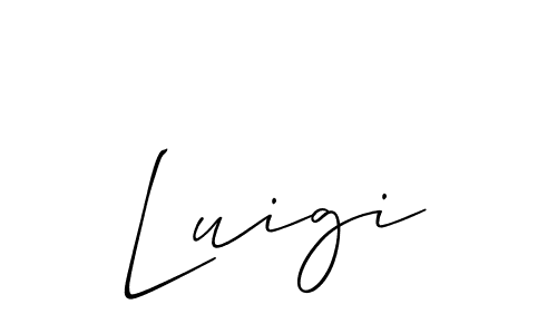 How to make Luigi signature? Allison_Script is a professional autograph style. Create handwritten signature for Luigi name. Luigi signature style 2 images and pictures png