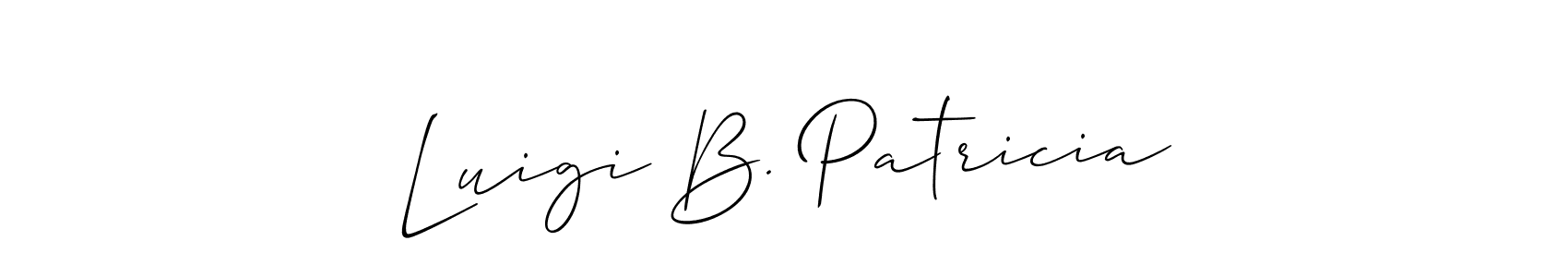 Once you've used our free online signature maker to create your best signature Allison_Script style, it's time to enjoy all of the benefits that Luigi B. Patricia name signing documents. Luigi B. Patricia signature style 2 images and pictures png