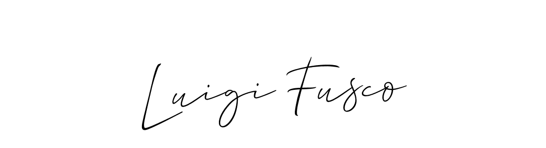 How to make Luigi Fusco signature? Allison_Script is a professional autograph style. Create handwritten signature for Luigi Fusco name. Luigi Fusco signature style 2 images and pictures png
