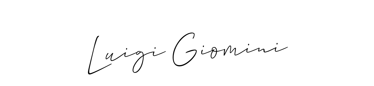 Use a signature maker to create a handwritten signature online. With this signature software, you can design (Allison_Script) your own signature for name Luigi Giomini. Luigi Giomini signature style 2 images and pictures png