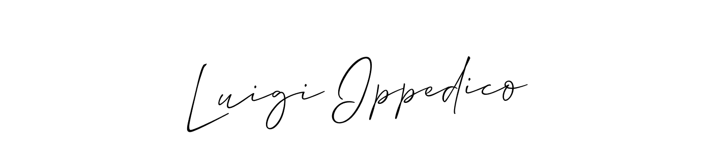 How to make Luigi Ippedico signature? Allison_Script is a professional autograph style. Create handwritten signature for Luigi Ippedico name. Luigi Ippedico signature style 2 images and pictures png