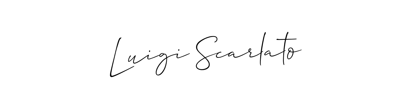 if you are searching for the best signature style for your name Luigi Scarlato. so please give up your signature search. here we have designed multiple signature styles  using Allison_Script. Luigi Scarlato signature style 2 images and pictures png