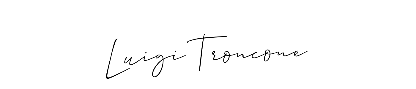 Also we have Luigi Troncone name is the best signature style. Create professional handwritten signature collection using Allison_Script autograph style. Luigi Troncone signature style 2 images and pictures png