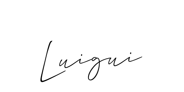 You should practise on your own different ways (Allison_Script) to write your name (Luigui) in signature. don't let someone else do it for you. Luigui signature style 2 images and pictures png