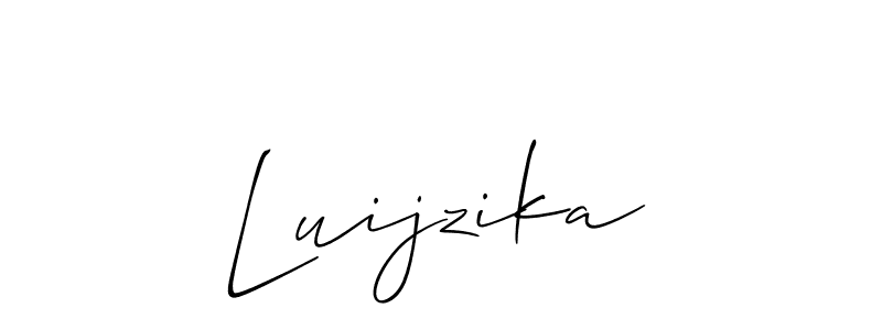 You should practise on your own different ways (Allison_Script) to write your name (Luijzika) in signature. don't let someone else do it for you. Luijzika signature style 2 images and pictures png