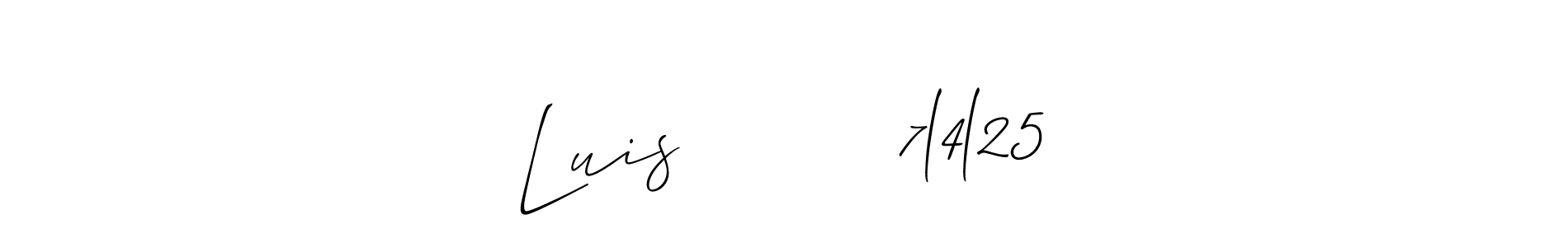 Here are the top 10 professional signature styles for the name Luis         7l4l25. These are the best autograph styles you can use for your name. Luis         7l4l25 signature style 2 images and pictures png