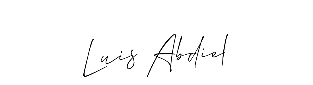 Also You can easily find your signature by using the search form. We will create Luis Abdiel name handwritten signature images for you free of cost using Allison_Script sign style. Luis Abdiel signature style 2 images and pictures png