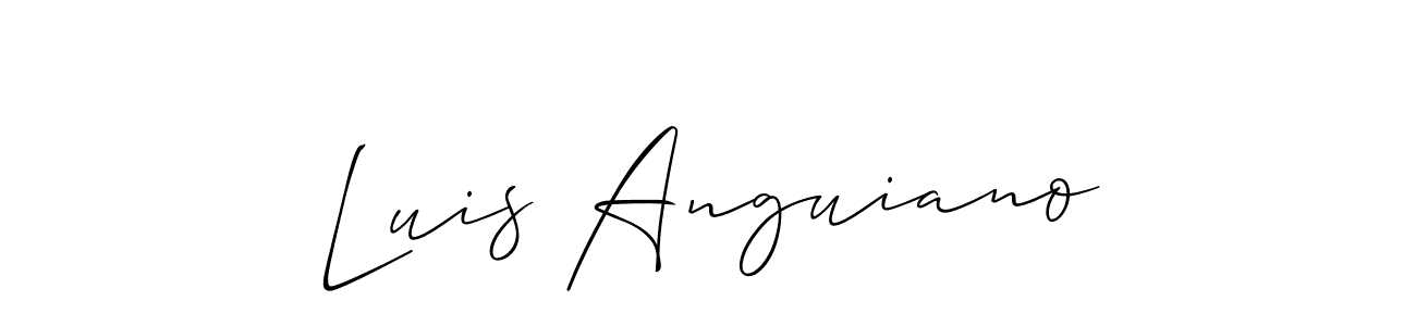 This is the best signature style for the Luis Anguiano name. Also you like these signature font (Allison_Script). Mix name signature. Luis Anguiano signature style 2 images and pictures png