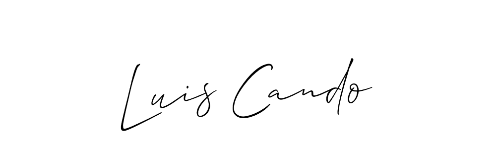 How to Draw Luis Cando signature style? Allison_Script is a latest design signature styles for name Luis Cando. Luis Cando signature style 2 images and pictures png
