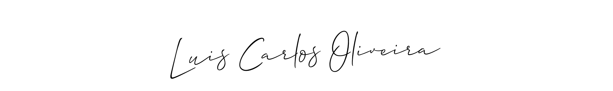 if you are searching for the best signature style for your name Luis Carlos Oliveira. so please give up your signature search. here we have designed multiple signature styles  using Allison_Script. Luis Carlos Oliveira signature style 2 images and pictures png