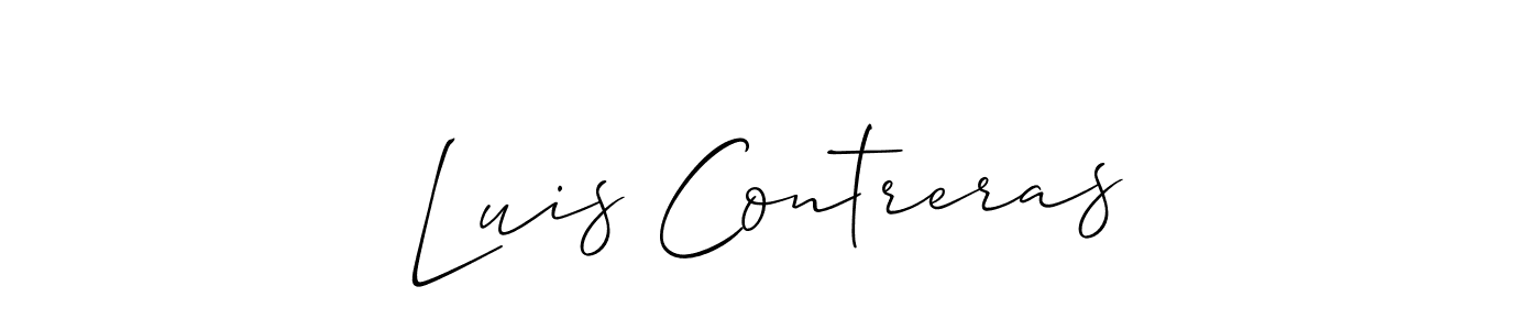 Make a short Luis Contreras signature style. Manage your documents anywhere anytime using Allison_Script. Create and add eSignatures, submit forms, share and send files easily. Luis Contreras signature style 2 images and pictures png