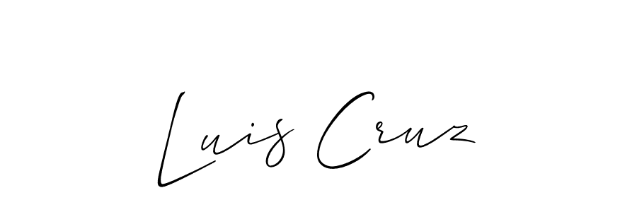 Also You can easily find your signature by using the search form. We will create Luis Cruz name handwritten signature images for you free of cost using Allison_Script sign style. Luis Cruz signature style 2 images and pictures png