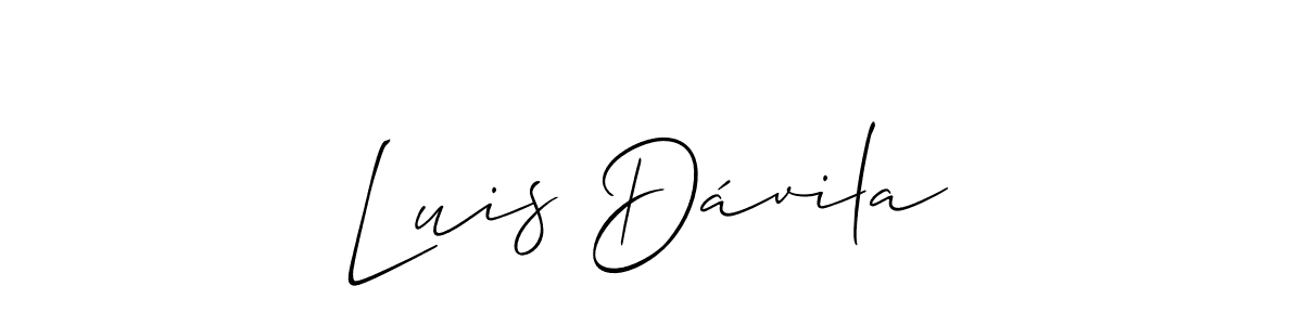 You should practise on your own different ways (Allison_Script) to write your name (Luis Dávila) in signature. don't let someone else do it for you. Luis Dávila signature style 2 images and pictures png