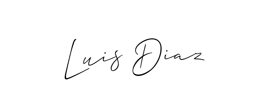 Make a short Luis Diaz signature style. Manage your documents anywhere anytime using Allison_Script. Create and add eSignatures, submit forms, share and send files easily. Luis Diaz signature style 2 images and pictures png