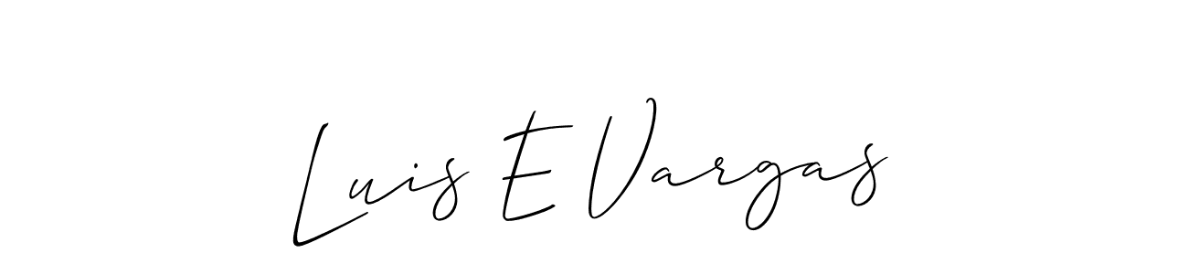 Similarly Allison_Script is the best handwritten signature design. Signature creator online .You can use it as an online autograph creator for name Luis E Vargas. Luis E Vargas signature style 2 images and pictures png