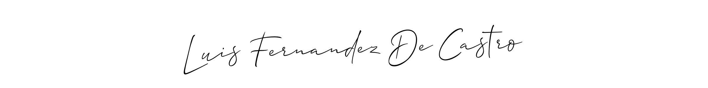 How to make Luis Fernandez De Castro signature? Allison_Script is a professional autograph style. Create handwritten signature for Luis Fernandez De Castro name. Luis Fernandez De Castro signature style 2 images and pictures png