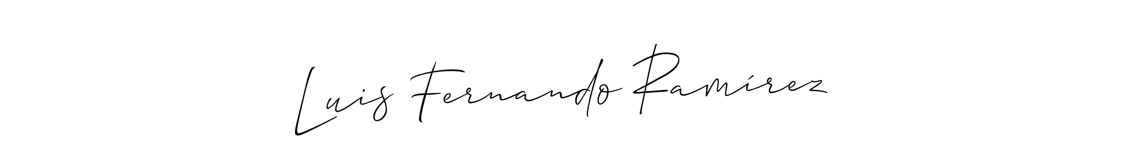 Also You can easily find your signature by using the search form. We will create Luis Fernando Ramírez name handwritten signature images for you free of cost using Allison_Script sign style. Luis Fernando Ramírez signature style 2 images and pictures png