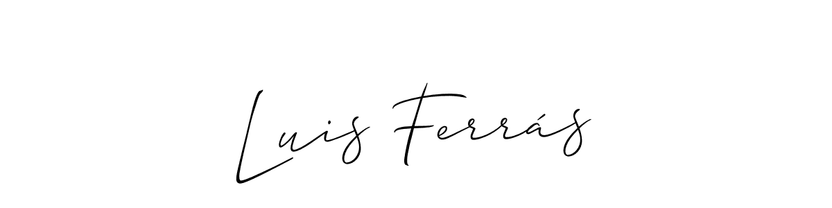 Create a beautiful signature design for name Luis Ferrás. With this signature (Allison_Script) fonts, you can make a handwritten signature for free. Luis Ferrás signature style 2 images and pictures png