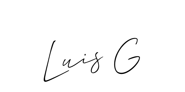 Best and Professional Signature Style for Luis G. Allison_Script Best Signature Style Collection. Luis G signature style 2 images and pictures png