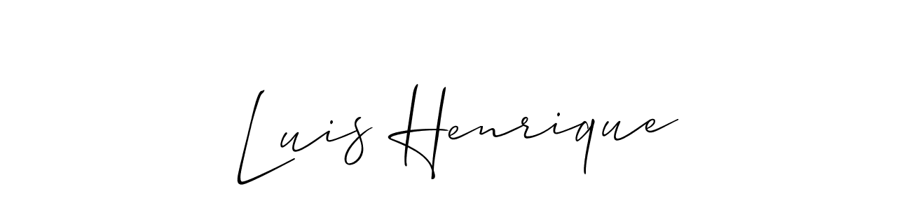 Also we have Luis Henrique name is the best signature style. Create professional handwritten signature collection using Allison_Script autograph style. Luis Henrique signature style 2 images and pictures png