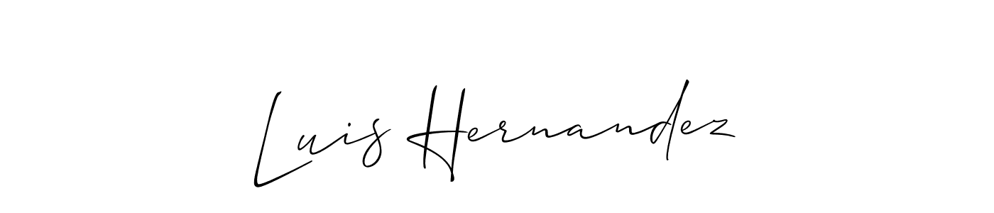 The best way (Allison_Script) to make a short signature is to pick only two or three words in your name. The name Luis Hernandez include a total of six letters. For converting this name. Luis Hernandez signature style 2 images and pictures png