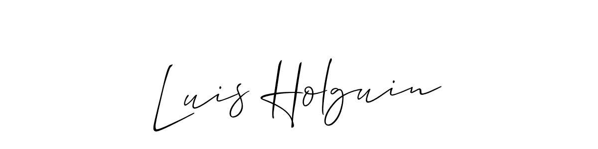 Also You can easily find your signature by using the search form. We will create Luis Holguin name handwritten signature images for you free of cost using Allison_Script sign style. Luis Holguin signature style 2 images and pictures png