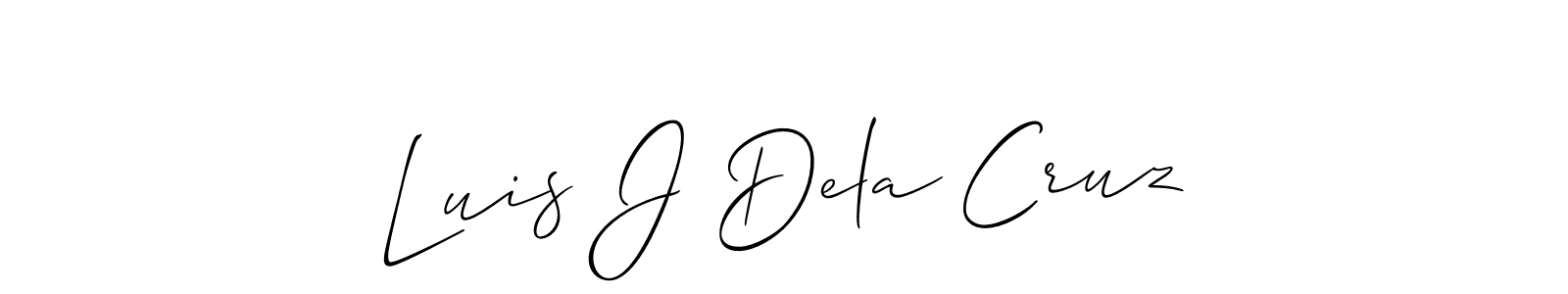 Best and Professional Signature Style for Luis J Dela Cruz. Allison_Script Best Signature Style Collection. Luis J Dela Cruz signature style 2 images and pictures png