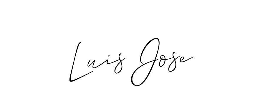 How to Draw Luis Jose signature style? Allison_Script is a latest design signature styles for name Luis Jose. Luis Jose signature style 2 images and pictures png