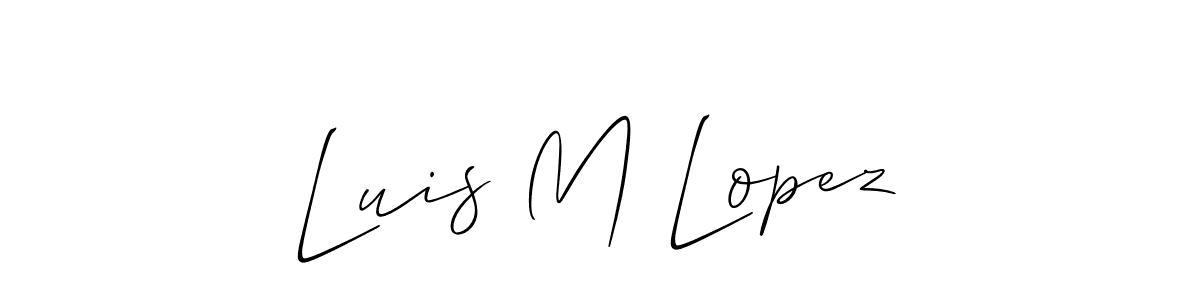 Make a beautiful signature design for name Luis M Lopez. Use this online signature maker to create a handwritten signature for free. Luis M Lopez signature style 2 images and pictures png