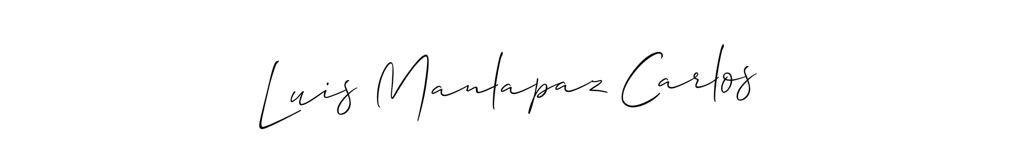 Best and Professional Signature Style for Luis Manlapaz Carlos. Allison_Script Best Signature Style Collection. Luis Manlapaz Carlos signature style 2 images and pictures png