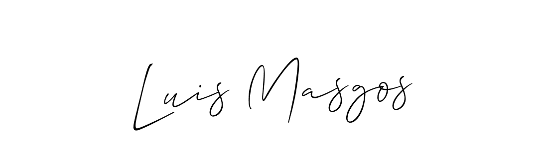 Best and Professional Signature Style for Luis Masgos. Allison_Script Best Signature Style Collection. Luis Masgos signature style 2 images and pictures png