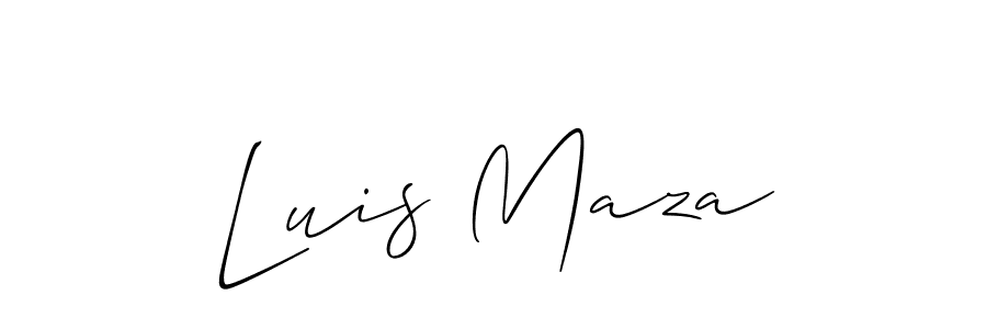 How to make Luis Maza name signature. Use Allison_Script style for creating short signs online. This is the latest handwritten sign. Luis Maza signature style 2 images and pictures png