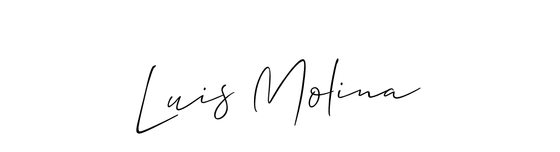 Similarly Allison_Script is the best handwritten signature design. Signature creator online .You can use it as an online autograph creator for name Luis Molina. Luis Molina signature style 2 images and pictures png