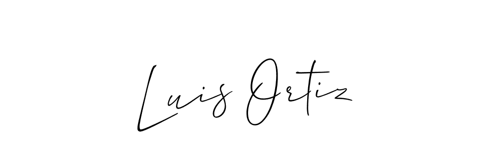 Design your own signature with our free online signature maker. With this signature software, you can create a handwritten (Allison_Script) signature for name Luis Ortiz. Luis Ortiz signature style 2 images and pictures png