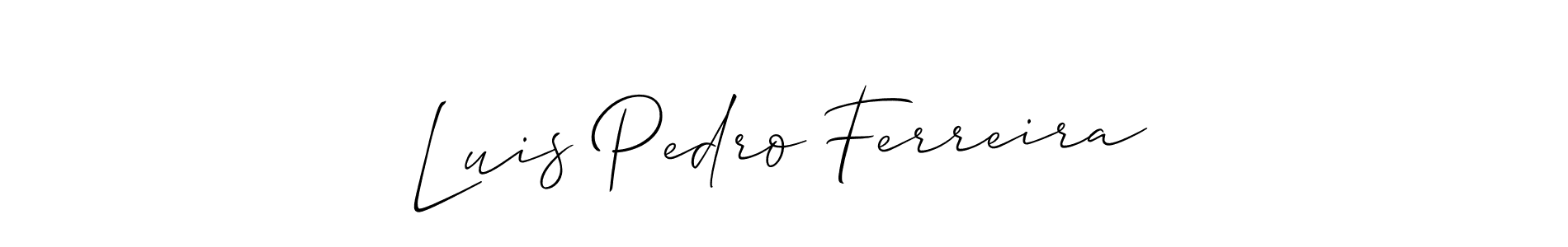 if you are searching for the best signature style for your name Luis Pedro Ferreira. so please give up your signature search. here we have designed multiple signature styles  using Allison_Script. Luis Pedro Ferreira signature style 2 images and pictures png